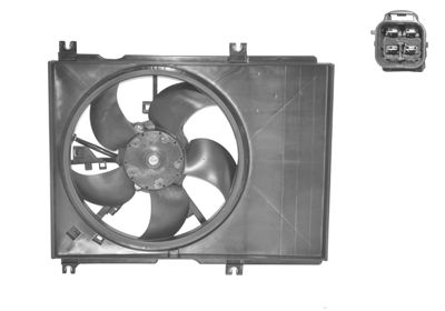 VAN-WEZEL 5223747 Вентилятор системи охолодження двигуна для SUZUKI (Сузуки)