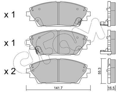 Комплект тормозных колодок, дисковый тормоз CIFAM 822-992-0 для MAZDA CX-3