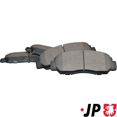 комплект спирачно феродо, дискови спирачки JP GROUP