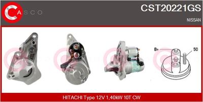 Стартер CASCO CST20221GS для NISSAN NOTE