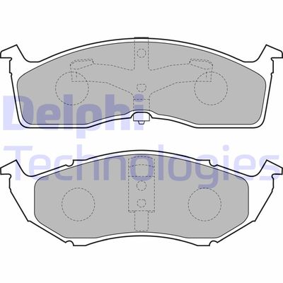 Комплект тормозных колодок, дисковый тормоз DELPHI LP1531 для CHRYSLER CONCORDE