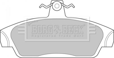 Комплект тормозных колодок, дисковый тормоз BORG & BECK BBP1411 для AUSTIN MINI