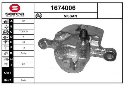 BREMSSATTEL SNRA 1674006