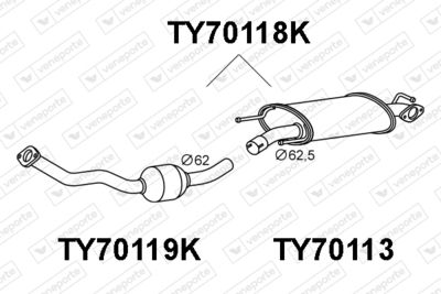 CATALIZATOR VENEPORTE TY70118K