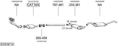 SISTEM DE ESAPAMENT BOSAL SYS18714