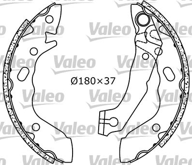 Комплект тормозных колодок VALEO 553835 для HYUNDAI PONY