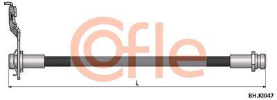 Тормозной шланг COFLE 92.BH.KI047 для KIA PICANTO