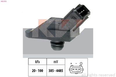 Czujnik ciśnienia powietrza, adaptacja wysokościowa KW 493 010