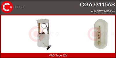 SISTEM ALIMENTARE CU COMBUSTIBIL CASCO CGA73115AS