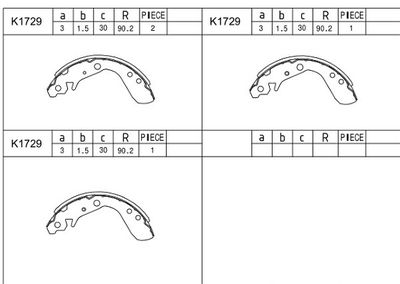 ASIMCO K1729 Ремкомплект барабанных колодок для HONDA JAZZ II (GD_, GE3, GE2) 1.3 iDSi (GD1) ASIMCO K1729 Ремкомплект барабанных колодок для HONDA JAZZ II (GD_, GE3, GE2) 1.3 iDSi (GD1)