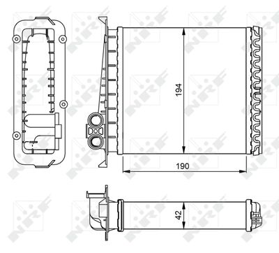 SCHIMBATOR CALDURA INCALZIRE HABITACLU NRF 54284 4