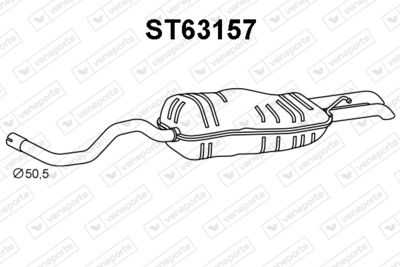 Глушитель выхлопных газов конечный VENEPORTE ST63157 для VW BORA