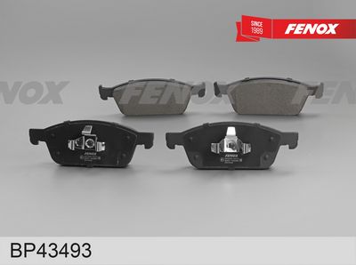 комплект спирачно феродо, дискови спирачки FENOX BP43493