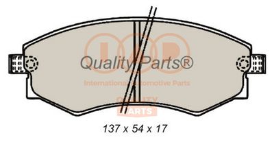 Комплект тормозных колодок, дисковый тормоз IAP QUALITY PARTS 704-21065 для KIA MAGENTIS