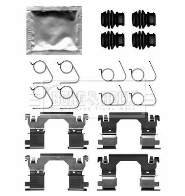 Комплектующие, колодки дискового тормоза BORG & BECK BBK1650 для RENAULT KADJAR