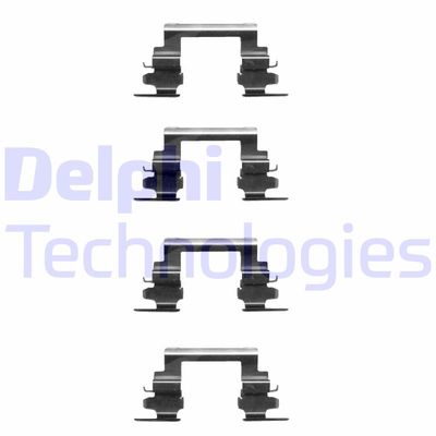 Комплектующие, колодки дискового тормоза DELPHI LX0364 для MITSUBISHI ASX