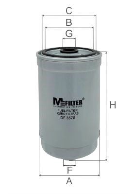 MFILTER DF 3570 Топливный фильтр  для HYUNDAI GETZ (Хендай Гетз)