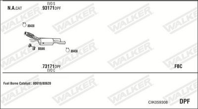 Изпускателна система WALKER CIK059308