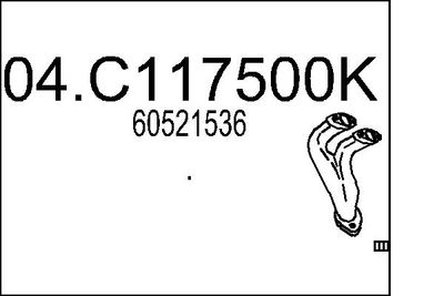 Výfuková trubka MTS 04.C117500K