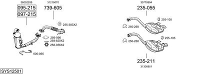 ABGASANLAGE BOSAL SYS12501