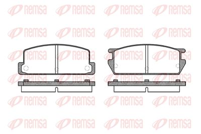 Комплект тормозных колодок, дисковый тормоз REMSA 0161.00 для ISUZU PIAZZA