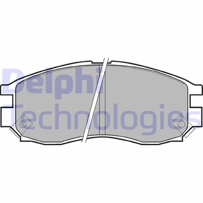Комплект тормозных колодок, дисковый тормоз DELPHI LP961 для NISSAN SILVIA