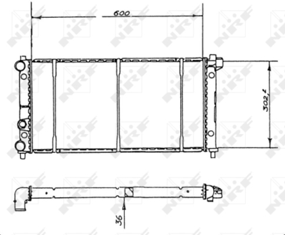 Радиатор, охлаждение двигателя WILMINK GROUP WG1723557 для SEAT RONDA