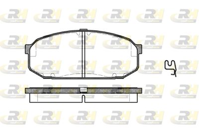 ROADHOUSE 2504.02 Тормозные колодки и сигнализаторы  для MAZDA 323 C IV (BG) 1.8 16V Turbo 4WD