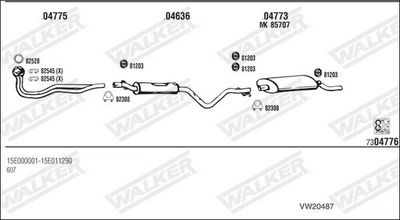 Изпускателна система WALKER VW20487