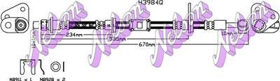Тормозной шланг KAWE H3984Q для HONDA PRELUDE