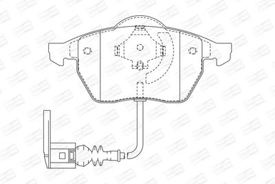 BREMSBELAGSATZ SCHEIBENBREMSE CHAMPION 571984CH 1