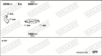 SISTEM DE ESAPAMENT WALKER KIK023475B
