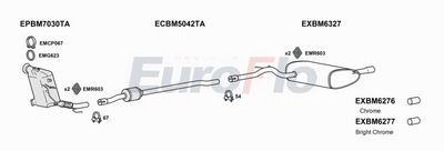 Układ wydechowy EUROFLO MIHAT15D1004