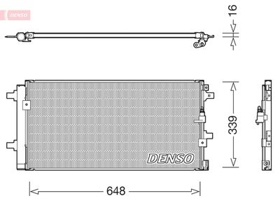 DENSO DCN02043 Радиатор кондиционера  для AUDI A5 (Ауди А5)