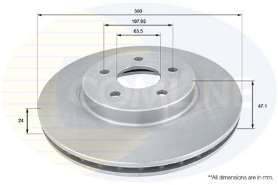 спирачен диск COMLINE ADC1215V