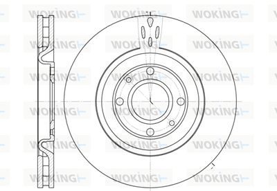 WOKING D6590.10 Тормозные диски  для PEUGEOT 406 Break (8E/F) 3.0 24V