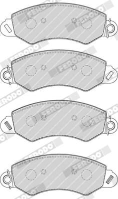BREMSBELAGSATZ SCHEIBENBREMSE FERODO FVR1774 2