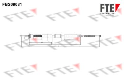 Тросик, cтояночный тормоз FTE 9250301 для FIAT PANDA
