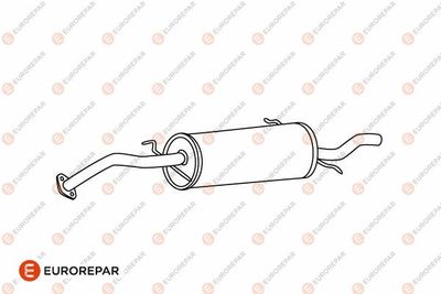 EUROREPAR E12877R Глушитель выхлопных газов  для MAZDA 323 S IV (BG) 1.3