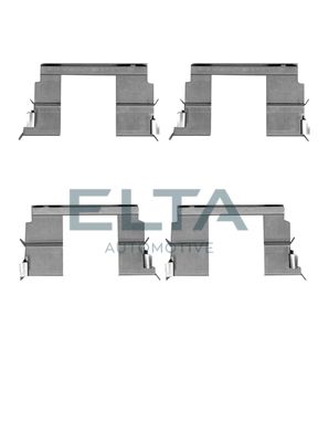 Комплектующие, колодки дискового тормоза ELTA AUTOMOTIVE EA8734 для ISUZU D-MAX