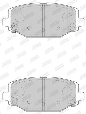 BREMSBELAGSATZ SCHEIBENBREMSE JURID 573412J 2