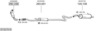 Układ wydechowy BOSAL SYS27818