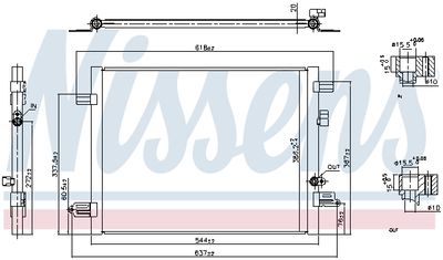 Kondensor, klimatanläggning NISSENS 941061