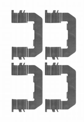 Комплектующие, колодки дискового тормоза HELLA 8DZ 355 203-931 для HYUNDAI GRAND SANTA FE