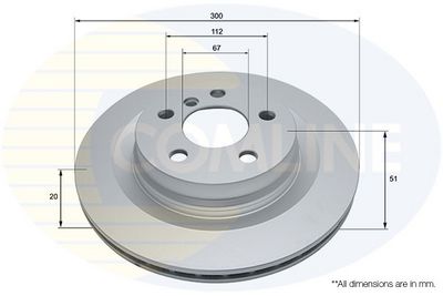 Tarcza hamulcowa COMLINE ADC2803V