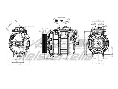 компресор, климатизация A.Z. Meisterteile AZMT-45-041-1004