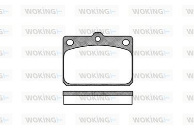 WOKING P1793.00 Тормозные колодки для MITSUBISHI LANCER II (A17_)