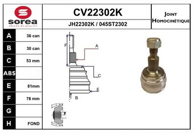 GELENKSATZ ANTRIEBSWELLE