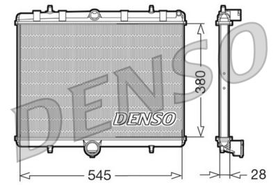 DENSO DRM07060 Радиатор охлаждения двигателя  для PEUGEOT EXPERT (Пежо Еxперт)