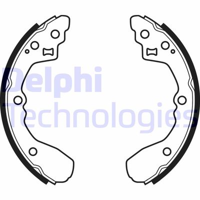 Комплект тормозных колодок DELPHI LS2060 для KIA RIO